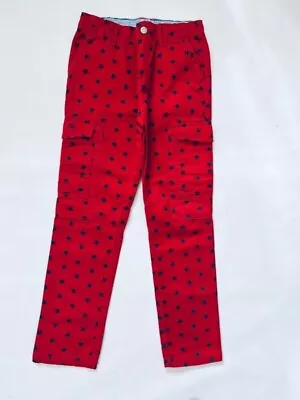 Mini Boden Boys Red With Stars Cargo Pants 10 Y NEW Rare • $34.99