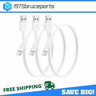 3-PACK 3 FT USB Data Fast Charger Cable For Apple IPhone 6 7 8 X 11 12 13 14 MAX • $4.99