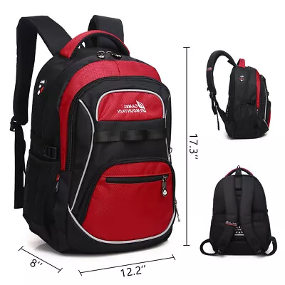 Backpack Water Resistant Lightweight Daypack For Flight BLACK With Bottom Space • $32.99