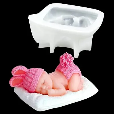 Baby Silicone Fondant Cake Mould Topper Decor Chocolate Candy Soap Baking Mold. • £5.99