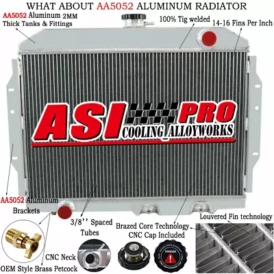 Aluminum 4 ROW Radiator For 68-74 69 AMC Javelin /AMX/ Rambler/ Marlin/Rebel/SST • $199