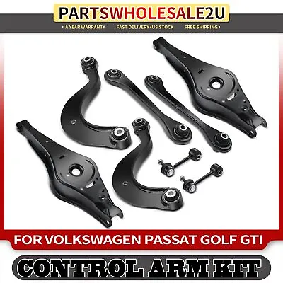 8x Rear Left & Right Upper Lower Control Arms For Audi A3 TT Volkswagen Jetta CC • $110.99