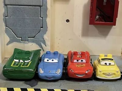 Mega Bloks Disney Pixar Cars Lot 4 - Lightning McQueen Ramone Sally & Luigi • $38.59