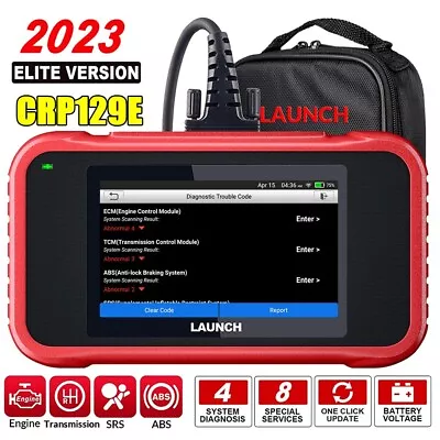 LAUNCH CRP129E Car OBD2 Scanner ABS SRS Diagnostic Scan Tool SAS TPMS DPF Reset • $197