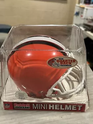 RARE Riddell Cleveland Browns 1975-2005 Throwback VSR4 Mini Helmet • $49.99