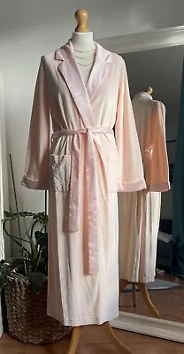 Laurence Tavernier Saga Buvard Peignoir Long Dressing Gown In Light Pink Size S  • £120