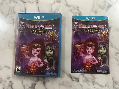 Monster High: 13 Wishes (Nintendo Wii U 2013) Case And Manual Only • $3.99