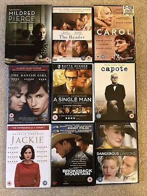 Mildred Pierce The Reader Carol Danish Girl Single Man Capote Jackie DVDs • £10