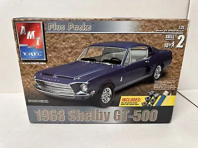 AMT 1968 Shelby Mustang GT-500 1:25 Model Kit Plus Pack #38053 NEW COMPLETE NIOB • $30