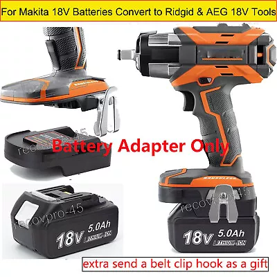 1x Adapter For Makita 18V Lithium-ion Battery Convert To For Ridgid 18V Tools CN • $13.88