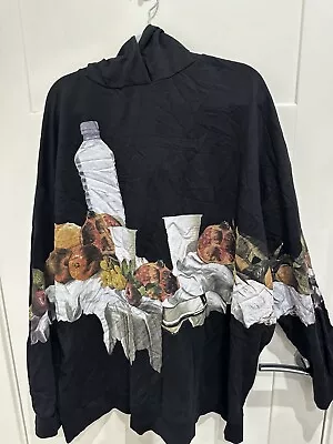 Zara Ltd Edition ‘Still Life’ Oversize Black Hoodie Size L/XL • £0.99