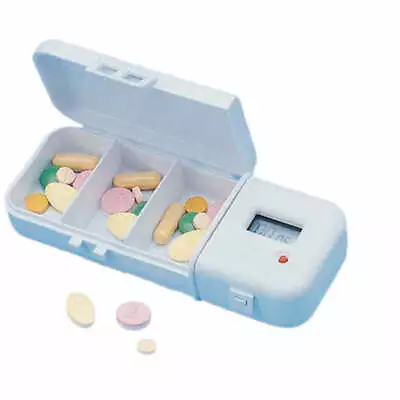 £24.99 • Buy Automatic Pill Reminder With Electronic Timer - 3 Compartments Battery Operated