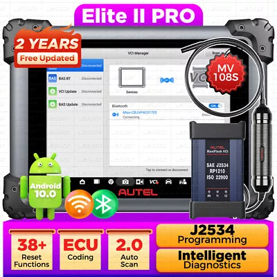 2024 Autel MaxiSys Elite II PRO Intellogent Diagnostic Scanner Upgrade MK908P II • $2150