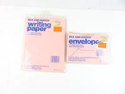 Vintage Yonkers Mix & Match Writing Paper Pink Stationary • $25