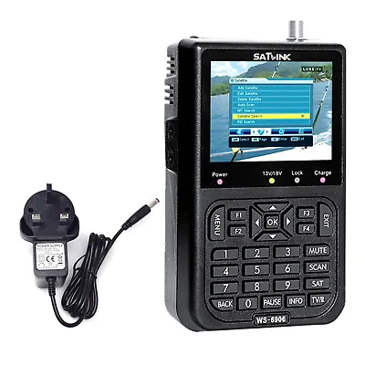 SATLINK WS6906 Digital Satellite Signal Finder Meter Satellite TV Receiver/ Z4P7 • £68.57