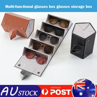 $20.39 • Buy Multi-slot Eyeglasses Holder Storage Box Sunglasses Case Glasses Organizer