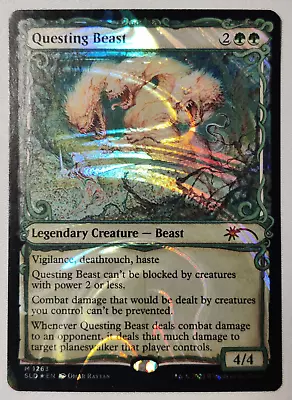 MTG Secret Lair Questing Beast #1263 -SLD March Of The Machines Vol 1 Halo Foil • $20