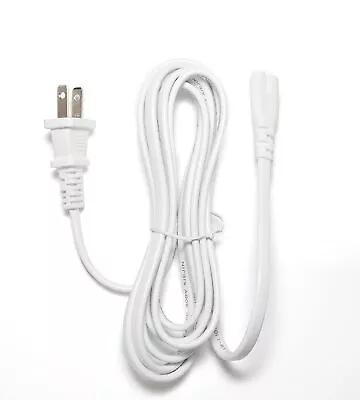 White 8FT Power Cord For Vizio VSB211 Home Theater Sound Bar For Subwoofer ONLY • $8.99