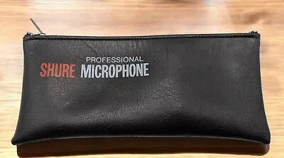 SHURE Professional Microphone Zippered Case Pouch Bag 10” X 4” • $9.99