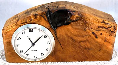 Lovely Maple Burl Wood Clock Nice Pattern In The Wood • $25.99