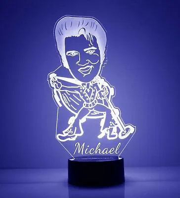 Elvis Presley LED Night Light With Remote Control Light Up Elvis Sign • $39.99