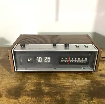 Panasonic Flip Clock Radio RC-7053 AM-FM Radio & Alarm Works  Clock Not Flipping • $44.87