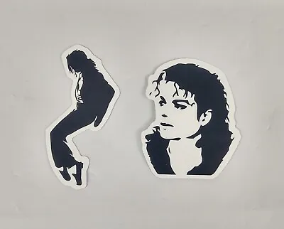 2 Stickers Michael Jackson King Of Pop Music Dancing Black And White  • $4.99