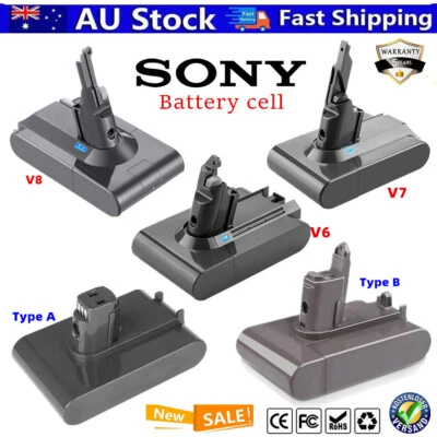 Battery For Dyson V6 V7 V8 DC34 DC35 DC58 DC59 DC61 SV03 Replacement Type A/B • $28.49
