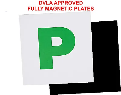 £3.75 • Buy 2 X New Driver Car Fully Magnetic  P  Plates For Cars Just Passed Car Drivers