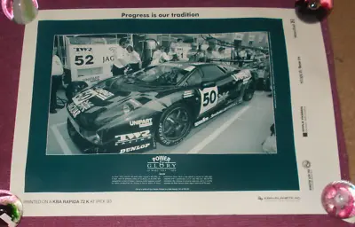 LE MANS 1953-1993 XJ220 POSTER 70CM BY 50CM Approx • £50