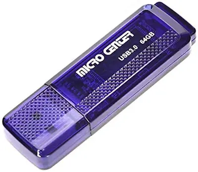 Micro Center Superspeed Single Pack 64GB USB 3.0 Flash Drive Gum Size Memory Sti • $14.99
