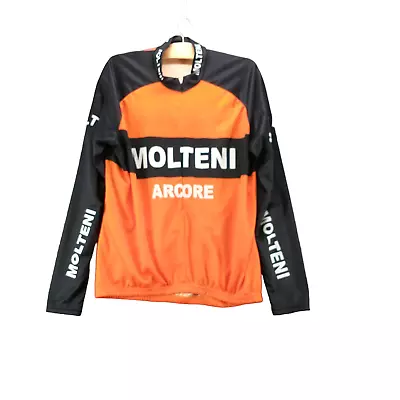 Torralba Molteni Arcore Mens Long Sleeve Jersey Orange Black XL Full Zip Cycling • $37.80