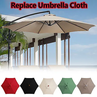 $37.30 • Buy 10FT Offset Cantilever Patio Hanging Umbrella Outdoor Market Umbrella Sun Shade