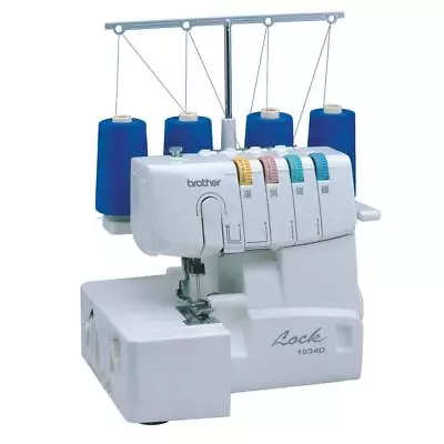 Brother Sewing Machine W/ Easy Lay In Threading Serger 22-Stitch 110W In White • $331.96