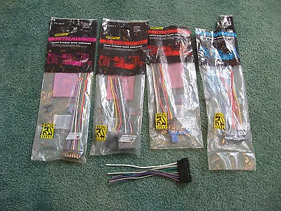 Lot Of 5 Assorted Auto Stereo Wire Harness Domestic - NOS And Opened Bag • $19.99