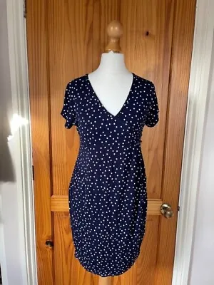 £10 • Buy Boohoo Size 10 Polka Dot Maternity Short Sleeve Dress