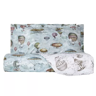Duvet Cover Set With Pillowcases MIRABELLO Zeppelin Light Blue • $177.99