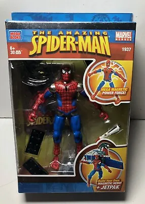 Spider-Man Mega Bloks Magnetic Spiderman Spider-Man Jetpack 1937 • $29.99
