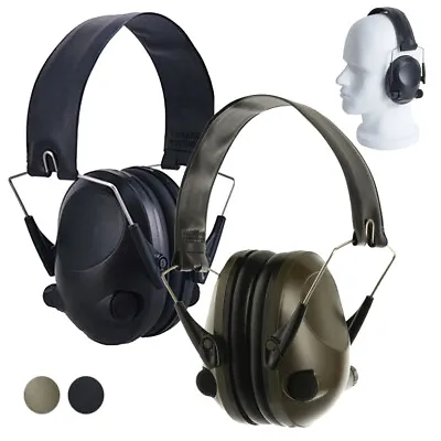 Foldable Electronic Ear Muffs Noise Blocking Shooting Hearing Safety Protector • $28.89