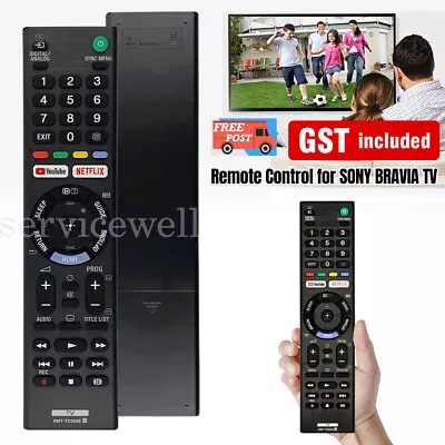 Replacement Remote Control For SONY BRAVIA TV NETFLIX LCD LED Series HD 4K • $13.10