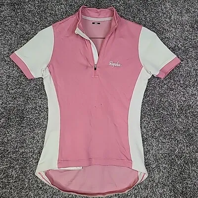 Rapha Cycling Jersey Womens Small Pink Madonna Del Ghisallo Limited Ed. 1/2 Zip • $32.90