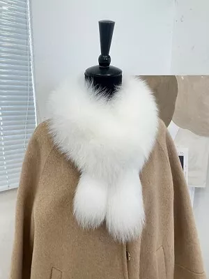 Women's Real Fox Fur Scarf Winter Scarves Collar Warm Wrap Stole Neck Warm Shawl • $39.99