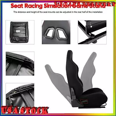 Seat Racing Simulation Game Stand For Fanatec Thrustmaster T300RS TX F458 T500RS • $348.61