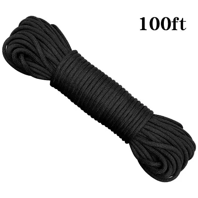 550Lb 100FT Lanyard Parachute Cord Paracord Nylon Outdoor Rope Type III 7 Strand • $8.59