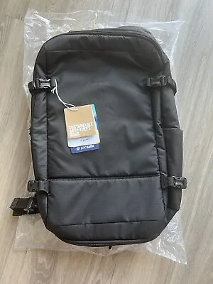 Pacsafe Vibe 40L  Anti Theft Backpack Jet Black 60310130 • $160