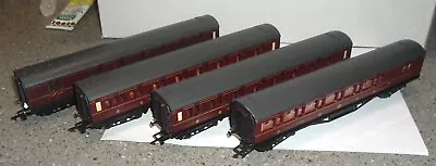 Graham Farish (Bachmann)  LMS Corridor Mainline Coach Set 4 Off  OO    1/76  B • $80