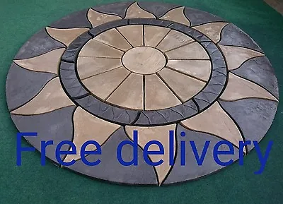 Paving Sun Aztec Circle Rotunda For Garden Patio Slab Stone Feature.  • £295