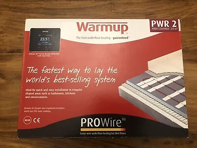 WARMUP PWR 2m²  LOOSE WIRE UNDERFLOOR HEATING FOR TILED FLOORS • £200