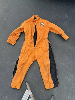 Yamaha Snowmobile Race Snow Mens XL INSULATED Jacket Suit Overalls Rare Orange • $225