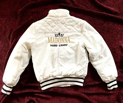 Madonna Sticky & Sweet Tour Mexico 2008 Promo Hard Candy White Puffer Jacket Lp  • $1200